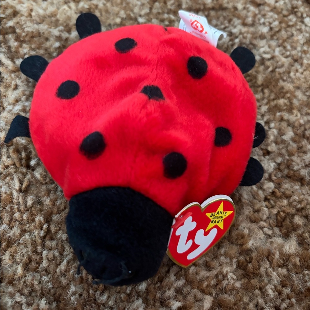 Ty beanie baby lucky the ladybug